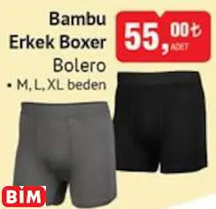 BOLERO BAMBU ERKEK BOXER BOLERO BAMBU ERKEK BOXER